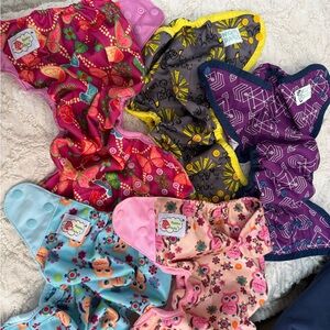 Colorful Kids Cloth Diaper Lot Nicki’s Diapers & Happy Flute